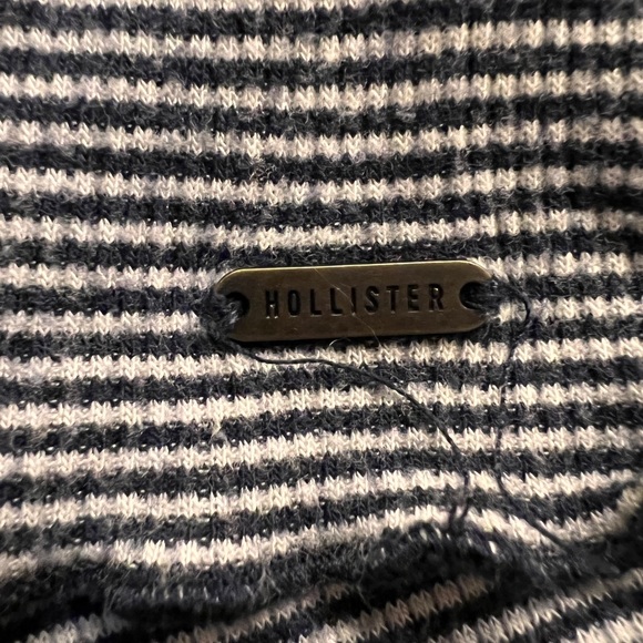 Hollister Blue and White Striped Shirt with Buttons - Picture 3 of 5